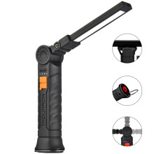 Lampe torche LED rechargeable avec base magnétique rotative à 360, lampe d'inspection portable à 4 modes compatible avec Apmemiss