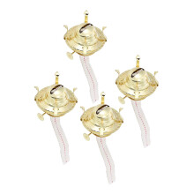 4pcs Metal Oil Lamp Burners with Wicks for Indoor Outdoor Kerosene Lantern Lighting Replacement