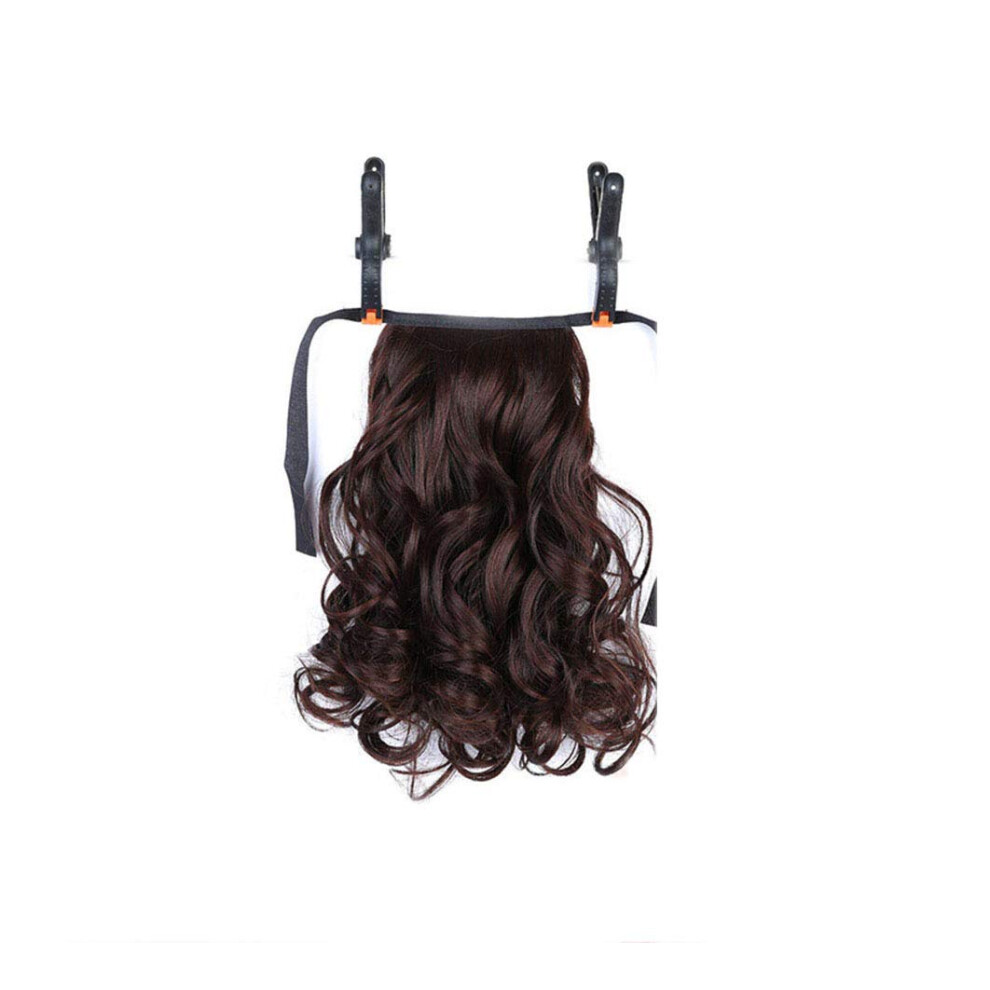 Unisex Curly Ponytail Extension Clip In 12 Inch Heat Resistant Synthetic Hairpiece For Instant Volume Boost