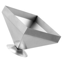 Stainless Steel Pyramid Meat and Rice Mold Press for Kitchen Cooking and Restaurant Use