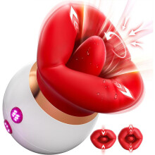 G Spot Vibrator with Clitoral Sucker and Tongue Licking Stimulator for Women Couples 3 in 1