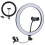 Fill Light with Stepless Dimmable LED Ring Light Selfie Ring Light Color Modes USB Powered Wireless Remote Adjustable Brightness Tripod Stand for 5