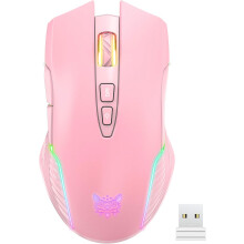Professional Wireless MMO Gaming Mouse, Ergonomic Design For Right-Handed Gamers, 5 Adjustable DPI Up To 3600, Smooth Coating For Comfortable Grip, Co