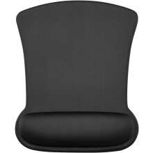 Hightech muismat van traagschuim, ergonomisch ontwerp met antislip rubberen onderkant voor computer, laptop, thuis en op kantoor, breed toepasbaar,