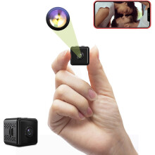 Compact Mini Camera, WiFi Room Video Camera with Night Vision and Audio/Video Recording, Ultra-Definition 1080P Image for Home Security and Monitoring