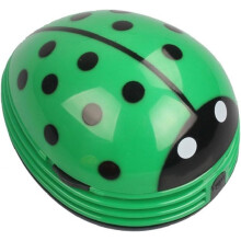 Aspirator de birou în stil Beetle roșu, decorativ și funcțional, mini aspirator portabil pentru birou și casă