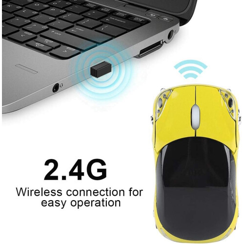 Ασύρματο ποντίκι μετάδοσης, ψηφιακό 2.4Ghz με ενσωματωμένη θήκη για δέκτη USB, 2