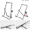 Adaptable Showcase Stand, Universal Holder for 9-12.9" Devices, Anti-Rust Steel Wire Foldable Design, Multi-Angle Adjustable, Protective Rubber Coatin 3