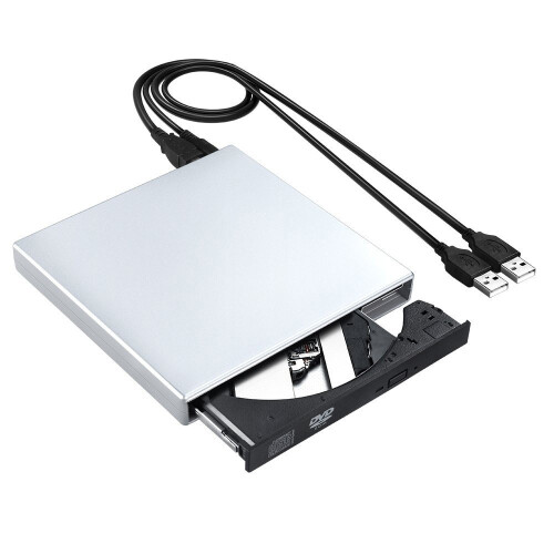 External Disc Drive, Premium Wire Drawing Material Cd/Dvd Reader Writer For Laptop Desktop Pc Windows Mac Linux, Portable Design And High Speed Usb 3.