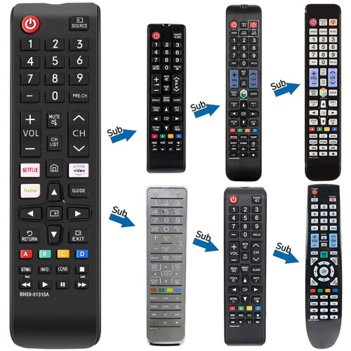 Τηλεχειριστήριο γενικής χρήσης με εύκολη λαβή, συμβατότητα με τηλεόραση Samsung που 1