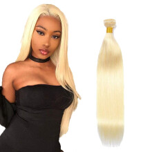 22 Inch Honey Blonde Human Hair Extensions 8A Brazilian Virgin Remy Straight Bundle for Wig Making