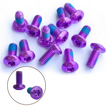12PCS/Boxed M5x10mm MTB Bike Disc Brake Rotor Bolts T25Torx Rotor Screws