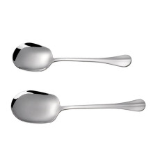 2er-Set Servierlöffel, Schöpflöffel, Suppenlöffel, Reislöffel, Edelstahl