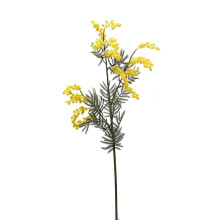 Künstliche Blumendekoration, lange beflockte Beerenimitation aus Akazie