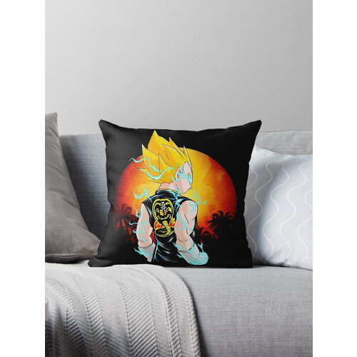 Capas de Almofada AIVO Vintage Vegeta Super Saiyan x Cobra Kai, Capas para Almofada de Sofá, Polegadas, Dois Lados