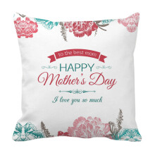 Funda de almohada Love Mom Fundas de almohada cuadradas Diseño de funda de cojín Dormitorio Sofá Sillón