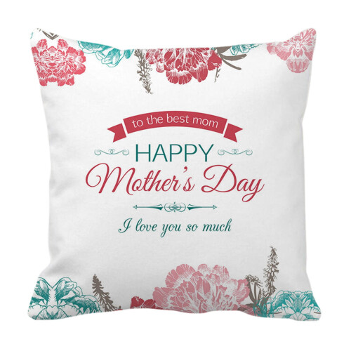 Μαξιλαροθήκη Love Mom Μαξιλαροθήκες Τετράγωνο Σχεδιασμός Μαξιλαριού Καναπές