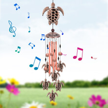 Suuri kilpikonnan tuulikello 33Bells Windchime ulko-, puutarha-, koti- ja piha-aiheinen sisustuslahja