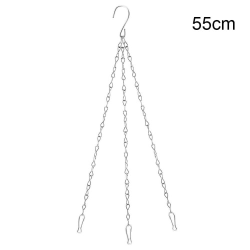 Κρεμάστρα κρεμαστών καλαθιών κήπου Silver3Strand με ανταλλακτικές μεταλλικές αλυσίδες