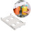Xubond Kitchen Essentials, Κρεμαστή Ράφι Αποθήκευσης Ποτών για Ψυγείο, Διπλή Ράφι Ποτηριών 1
