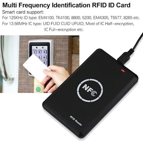 RFID-lezer, printer, duplicator, NFC-lezer, smartcardprogrammeur, toegangskaartdecoder, T5577UID-sleutelhangers, printbare kaarten 2