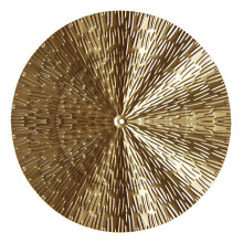 Joyfeel Colgante de Pared Creativo Exquisito Disco Redondo de Metal Dorado para Pared Regalo de Apertura
