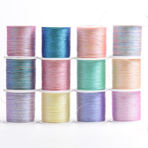 Snáithe Braided Hesroicy1Roll Solúbtha Beautiful3Strands Snáithe Cróise Bróidnéireachta Uilíoch le haghaidh Cuilteála 2