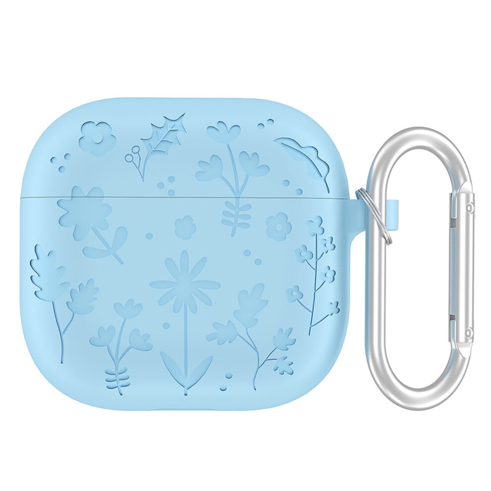 Silicone Earphones Case Cover With Carabiner For Compatible With Airpods 4 (2024), Dustproof Shockproof Protective Skin 9773935542563