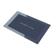 Tapis de bain magique modernisé, absorbant, à séchage rapide et antidérapant avec envers, lavable, compatible avec les baignoires standard.
