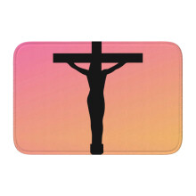 Tapis de bain antidérapant ultra doux « Je suis chrétien » pour salle de bain, cuisine, chambre, maison, 40 x 60 cm