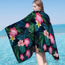 Serviettes de plage surdimensionnées en microfibre EQWLJWE, serviette de bain mignonne à motif dessin animé, idéale pour les voyages, cadeau pour