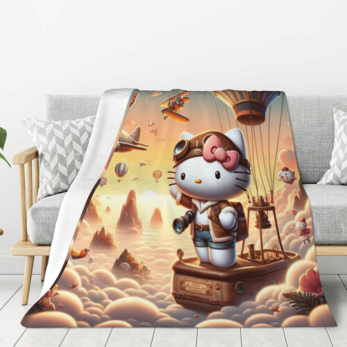 Κουβέρτα Hello Kitty από φλις, εξαιρετικά μαλακή, άνετη κουβέρτα, χαρακτηριστικά