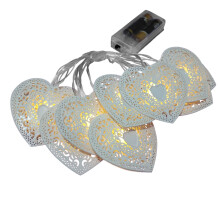 Guirlande lumineuse Poaug en liquidation, LED, décoration de mariage, Noël, chambre, blanche, ajourée, cœur pêche, en solde, décoration