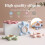 Chailin Baby Teething: Οδοντοφυΐα από ξύλο και σιλικόνη, 2 σε 1, για μασώμενα ούλα, κατάλληλη 5