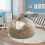 Κάλυμμα καρέκλας YMARPT Giant Bean Bag, στρογγυλό μαλακό, αφράτο, πλενόμενο κάλυμμα από 1