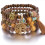 Bracciale creativo bohémien a strati con perline, elastico 2