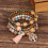 Bracciale creativo bohémien a strati con perline, elastico 5