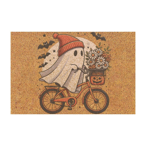 Χαλί καλωσορίσματος πόρτας Halloween με ενδιαφέρον σχήμα, απορροφητικό νερό, χαλί
