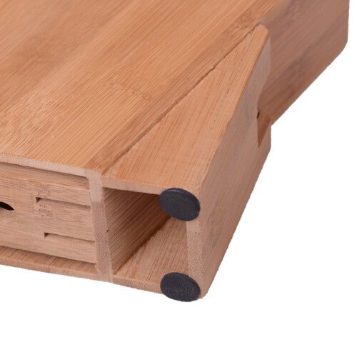 Countertop Organizer for Kitchen Racks Storage Bamboo Holder Inserted Gift Wooden 2