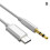 Adaptér/audio jack 3,5 mm samec, AUX kábel, stereo pre auto U .Prof K8U4 1