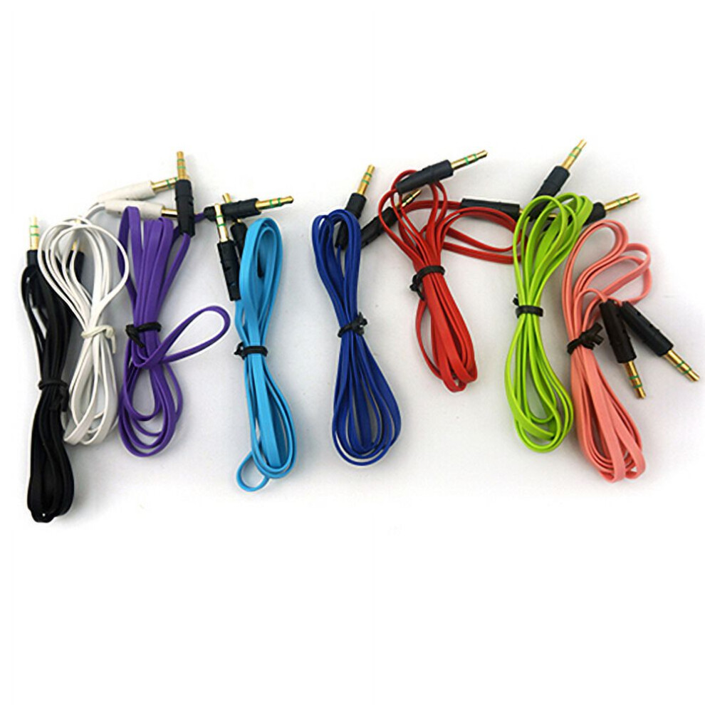 Susuchens 3.5Mm Male To Male 1M Car Stereo Audio Auxiliary Aux Cable Cord For Mp3 Phone Light/Blue 9009791376180