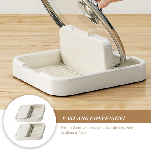 2Pcs Multi-function Lid Holders Countertop Lid Stands Kitchen Lid Racks Kitchen Supply 1