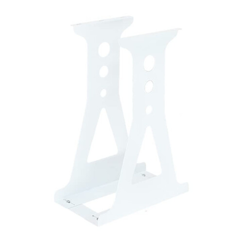 PC Tower Case Holder Under Desk Adjustable Width CPU Stand Hanging Bracket White 570mm