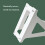 PC Tower Case Holder Under Desk Adjustable Width CPU Stand Hanging Bracket White 570mm 4