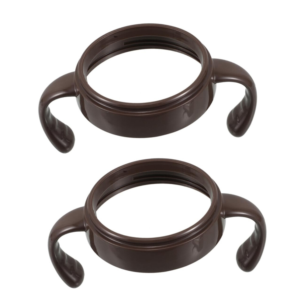 2pcs Baby Bottle Handle Set with Ergonomic Wide Neck Grip and Easy SnapOn Installation for Travel