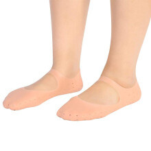 Silicone Moisturizing Gel Heel Socks for Cracked Feet Relief with Breathable AntiSlip Cushion