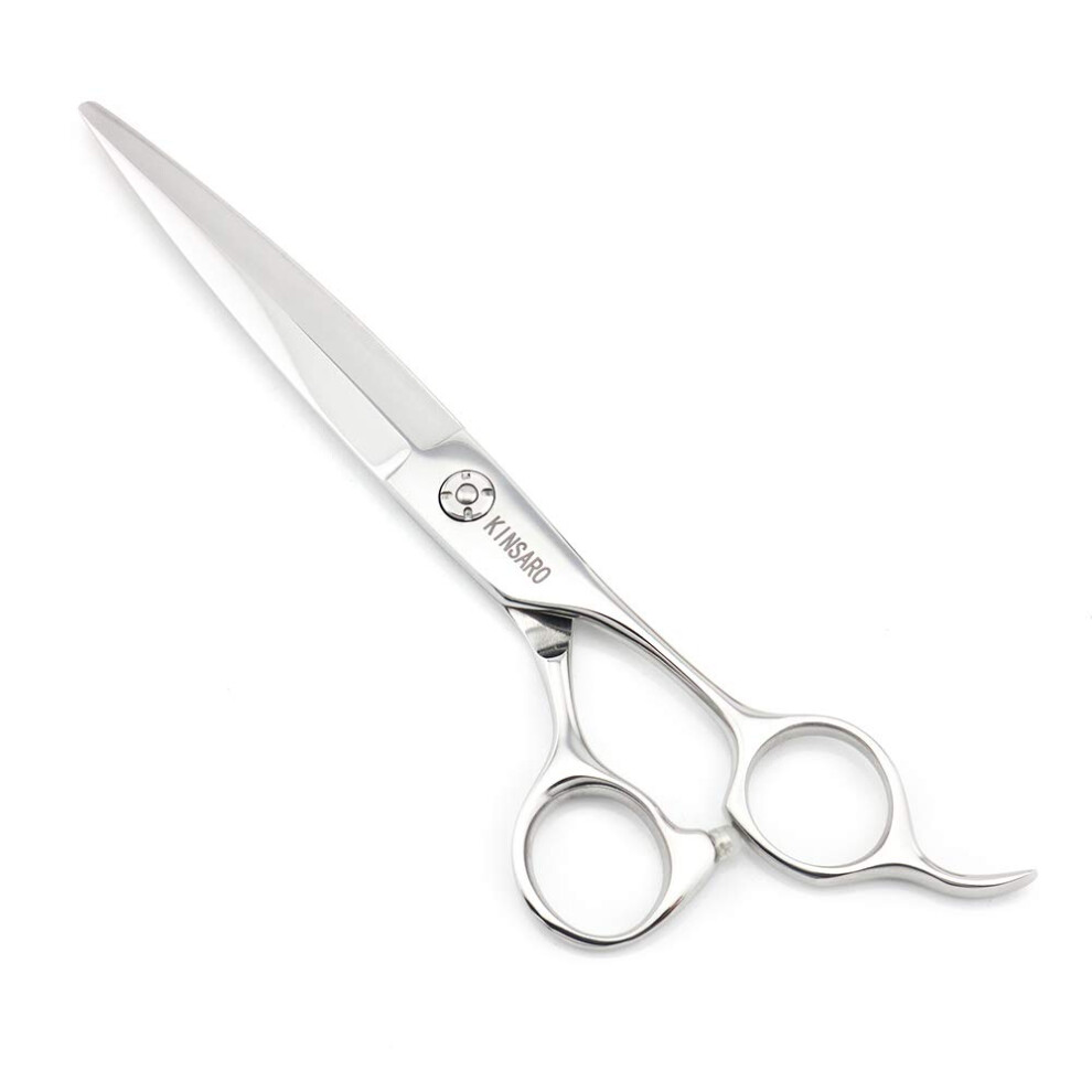 Professional Barber Scissors 7 Inch 440C Stainless Steel Shears with Ergonomic Handle and Convex Blade