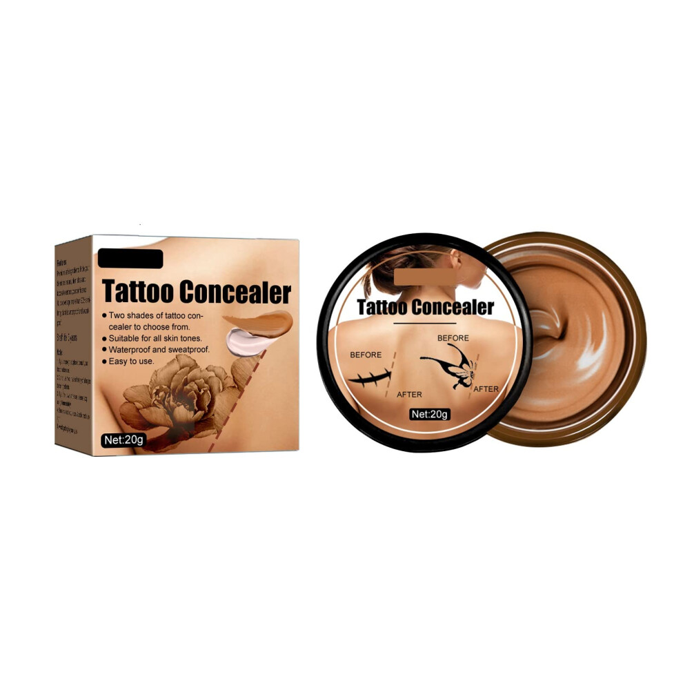 Dark Tattoo Cover Up Makeup Waterproof Concealer Kit For Scars Spots Vitiligo Face Body