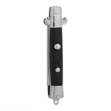 Switchblade Comb for Men with Dual Spring Button, Folding Pocket Hair and Beard Comb, Retro Style