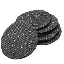 5 Pack Black Ballet Bun Cover with Clear Crystals, Dance Hair Net for Performances and Skating